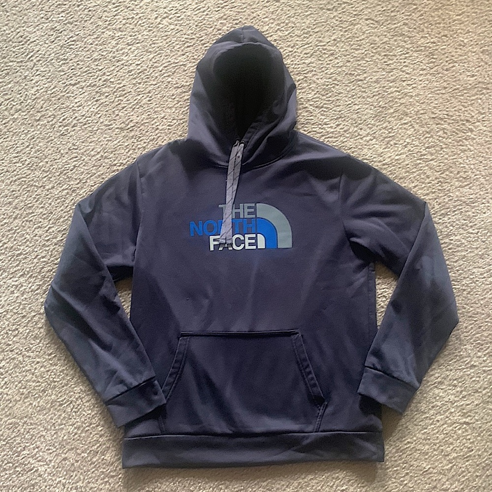 Dark Grey North Face Fleece Hoodie